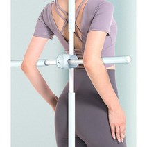 거북목스트레칭봉 등스트레칭 십자요가봉 실내 스트레칭 운동봉, 핑크