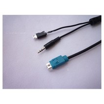알파인 KCE-236B 오디오 케이블 안드로이드 충전 인터페이스