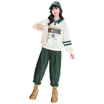 베비포 여아용 카라티 골덴 바지 상하복 세트 YC2