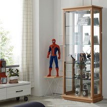 [모던탑21] 모던-클래식 700-5단 장식장[가로=700 / 3면유리 / 뒷면거울], 모델/색상:모던클래식 700/5단 장식장[오크]