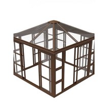 세련된 야외정자 파고라 유리 퍼걸러 일광욕실 썬룸