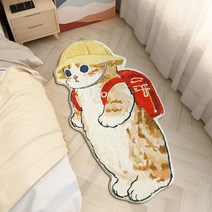 침대 옆 깔개 고양이 매트 푹신한 거실 카펫 현관 장식, W40xL80cm, Backpack cat mat