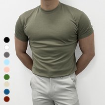 머슬핏 반팔티 링클프리 분또 어깨가넓어보이는옷