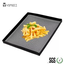 오븐랙 식세기장 YOMEEI 붙지 않는 코팅 베이킹 트레이 매트 식품 바구니 로스터 랙 오븐 메쉬 내열성 도구 1 개