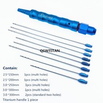 다공성 지방 흡입 Cannulas 얼굴 이식 세트 바늘 루어 잠금 도구, 02 Cannula and handle