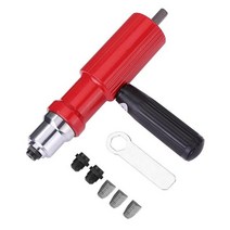 리벳건 전동 리벳 아답터 손 리벳 electric rivet nut gun riveting tool cordless insert riveter adapter kit kit in, 빨간색