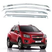 쉐보레 트랙스 전용 크롬 썬바이저 4개 1세트, 트랙스 크롬 썬바이저