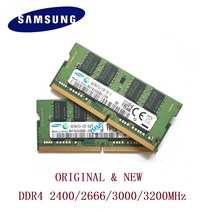 [해외]오리지널 삼성 노트북 DDR4 ram 4GB 8GB 16GB 32GB PC4 2400MHz 3200MHz DIMM 노트북 메모리, 4G DDR4 2400MHX1 개