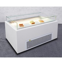 평대 쇼케이스 슈퍼 진열대 식품 반찬 대용량 샐러드 보관, 단면곡면+평면베이스1800x900x880mm