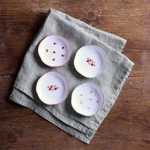 모던하우스 L 작은꽃정원 종지 4P세트 NK9122013, 단품