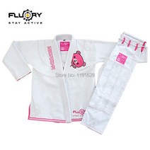 주짓수도복 주짓수 래쉬가드 FLUORY-브라질 Jiu Jitsu Gis 곰 자수 여성용