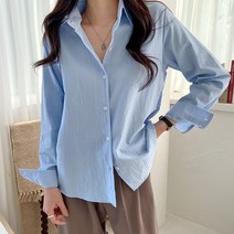 데일리앤 파스텔 컬러 워싱 베이직 기본 셔츠 남방