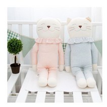 J:(ha;ku) 오가닉고양이인형 봉제인형 애착인형 아동 어린이 오가닉인형 고양이인형 인형Jo:D+1eA150754As028D82, 〄 블루