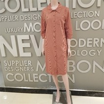 BCBG NC13 다스써커 스트라이프 원피스 B2C7O672