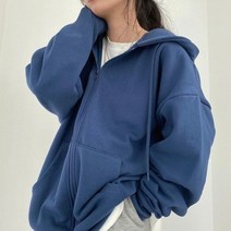맨투맨 티셔츠 하라주쿠 지퍼 후드 레트로 긴 소매 오버사이즈 포켓 드로스트링 스웨트셔츠 여성용 한국