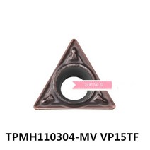 10 pcs TPMH110304-MV vp15tf/TPMH110308-MV vp15tf 선삭 공구 고정 용 초경 인서트, 02 04