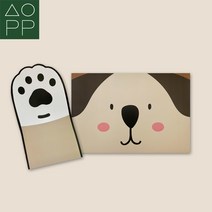 [삼영피피] 강아지 식기매트 애견 밥그릇 받침대 2종, 강아지발바닥