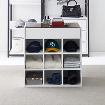 [에타홈] 찰스 아일랜드 서랍장 드레스룸 오픈형 옷방 악세사리 수납장 800, 옵션선택, 멀바우