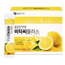 비타민씨 가루 스틱 비타민C 분말 휴대용 VITAMIN C 파우더 레몬맛 자일리톨 비타민B 함유 종근당건강 비타씨 플러스 청소년 남성 여성, 20포 x 10박스 x 3개