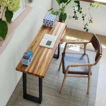우드인미 티크원목 사이드 테이블 1200-ap/원목테이블/원목책상/다용도테이블, 브라운(티크원목색)