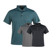 럭스골프 남성 수입 카라 반팔 골프셔츠 OT3M403