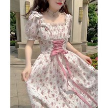 여성 트렌드 플라워 슬림핏 롱 원피스 WHC23022723