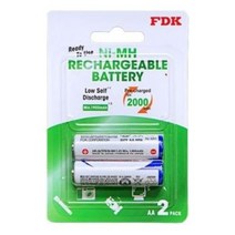 FDK 니켈수소 충전지 2000mAh 2입 (AA충전지) [W96CA63], 현네트웍스 1, 현네트웍스 본상품선택