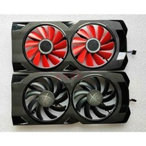 [해외] XFX RX470D RX470 RX480 RX570 그래픽 카드 냉각 쉘 및 팬 FONSONING에 한 원본, 1Set Shell and fan