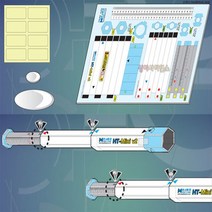 천체망원경만들기 1인세트 초점조절 우드락경통 지상 천체 관측용 대물렌즈 접안렌즈 접이식자