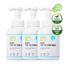 루아코 베이비 탑투토워시 500ml (3개) 아기바디워시 유아샴푸, 단품