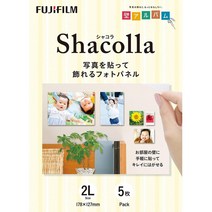 Fujifilm 사진 패널 Shacolla 5 조각 2L WD KABE-AL 5P, 1개