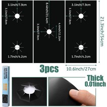 밥솥 부품 2/4pcs 가스 스토브 프로텍터 5 구멍 쿠커 라이너 재사용 토퍼 단열 쿡탑 매트 주방 조리기구 액, 09 New Black-3pcs