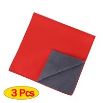다이소 세차 수건 막타월 자동차 디테일링 제품 가전 청소 마이크로 화이버 타월 천 주방 세척 걸레 케어 114401, Size-30X60cm, 3pcs-Red
