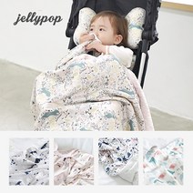 jellypop 젤리팝 코지블랭킷 아기 낮잠이불 극세사 겨울담요, 핑크폴라베어(L)