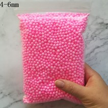 15g 4-6mm 여러 가지 빛깔의 폴리스티렌 스티로폼 폼 비즈 다채로운 미니 볼 필러 상자 병 공예 DIY 장식, 11 4-6mm Pink 15g_01 4-6mm