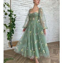 Fatapese-번성하는 초원 요정 웨딩 드레스 우아한 v넥 라인 자수 원단 꽃과 나비로 덮여 있음, 02 As Pic CPS2018_02 4