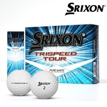 스릭슨 TRISPEED TOUR 투어 골프공 3피스 12p, 화이트