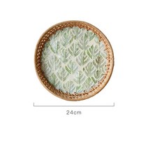 자개트레이 라탄 카페 쟁반 티트레이, 5.E