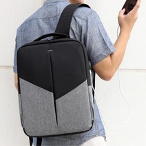 투톤 컬러 포인트 사각형 포멀 백팩 직장인백팩 외근가방 세미캐주얼 대학원생백팩새내기코디 노트북가방