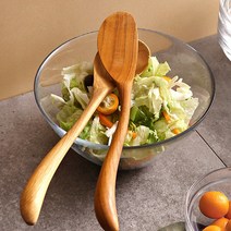 [베스트데코] Rose Teak 알뜰주걱 나무 원목 조리도구 핸드메이드 샐러드 볶음주걱, 옵션선택:Rose원목알뜰주걱_1p