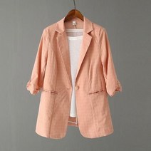 K.ONLINE SHOP여자 자켓 7부 캐주얼 오피스룩 체크 아우터 sbl04 트위드자켓 청자켓 가죽자켓