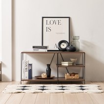 데코라인 타이파 거실 선반 인테리어 장식장, 월넛