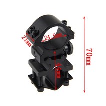 미군 군용 적외선 열감지 레이저 나이트비전 야시경 망원경 야간 투시경 탐조등 배럴 마운트 링 라이플 스코프 장착 도구 ir 라이트 손전등베이스 액세서리 용 피카 티니 레일, 마운트 4