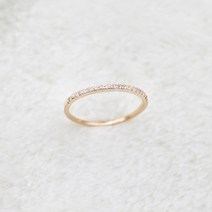 14k 18k 이터니티링 레이어드 실반지 열손가락 가이드링 우정링 테니스 다이아 반지