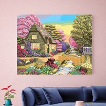 꽃그림액자 5d뉴타입 숫자 유화 애니메이션 애니매이션 핸드페인팅 diy장식그림 국제용전기비지니스 아마존 wish4050, T06-yh338유화 50-40cm