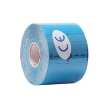 군대 약국 등산 무릎 보호대 테이프 테이프 그립 테이프 운동 회복 탄성 패드 근육 통증, 하늘색, 2.5cmx5m, 협력사, 1개