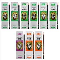 문화 더존 연필 12자루 고급 국산 연필, 2B심