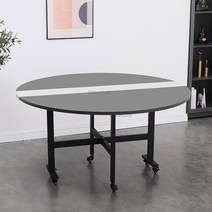 대리석 가정용 가구 큰 원형 테이블 다기능 창의력 모바일 풀리 레스토랑, 17 Grey-A1 130CM