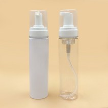200ml 세안무스병 세안무스 폼클렌징병 42 치약펌프헤드 10개 한세트, 화이트+펌프헤드