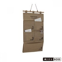 UFT312050문구 생활잡화 BOSS 빈티지 포켓 정리걸이 5칸 대형